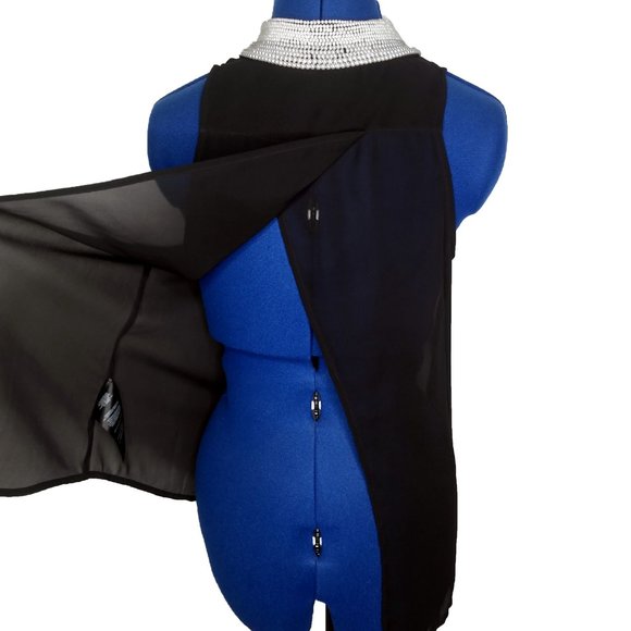 GUESS Pearl Collar Simona Sheer Top Size XS - Picture 5 of 9